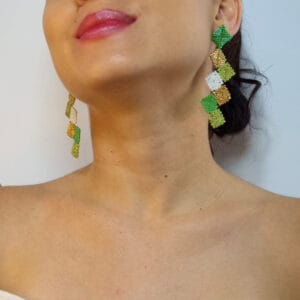 Aretes Mosaico Primaveral